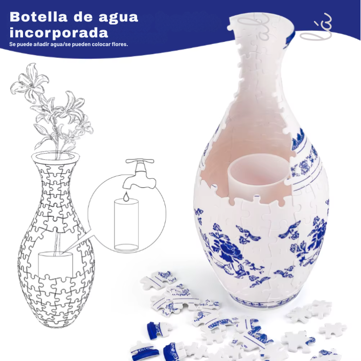 BloomVase: Jarrón Rompecabezas 3D